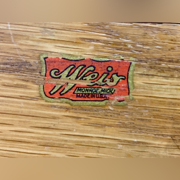 Antique Weis Monroe Michigan Fingerjointed Hinge Lidded Wooden Box - Picture 2 of 16